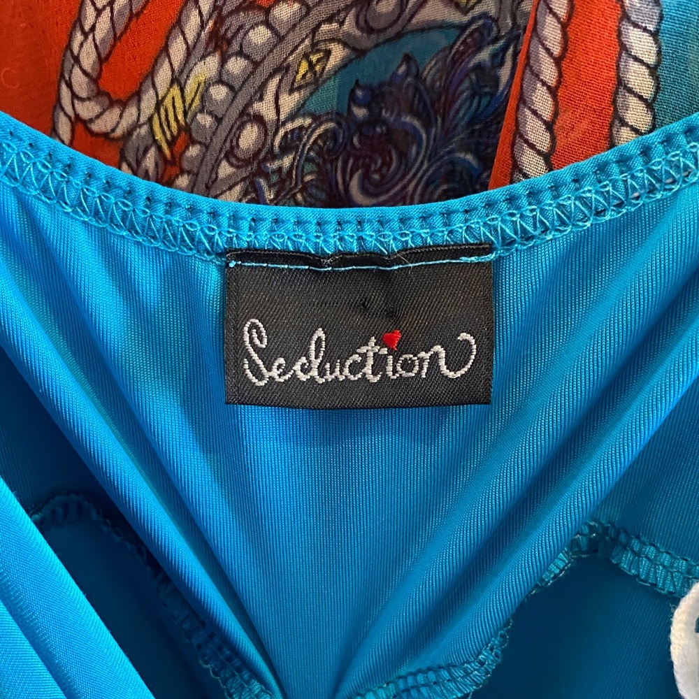 Seduction Blue Ruched Mini Dress - Picture 9 of 12